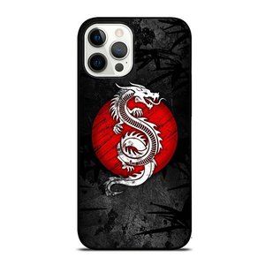 Vintage Dragon Japan Flag Rising Sun Aesthetic Japanese Dragon iPhone Case